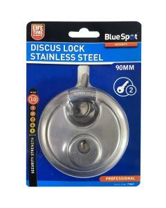 Blue Spot Tools 90mm Discus Lock Stainless Steel