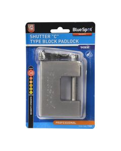 Blue Spot Tools 94mm Shutter "C" Type Block Padlock