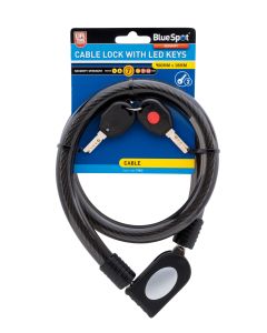 Blue Spot Tools 900mm x 18mm Cable Lock with LED Keys