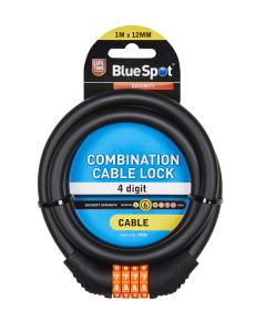 Blue Spot Tools 1m x 12mm Combination Cable Lock