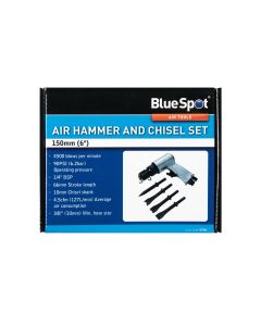 Blue Spot Tools 150mm (6") Air Hammer and Chisel Set