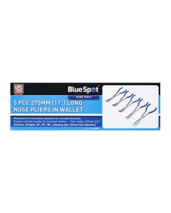 Blue Spot Tools 5 PCE 275mm (11") Long Nose Pliers In Wallet