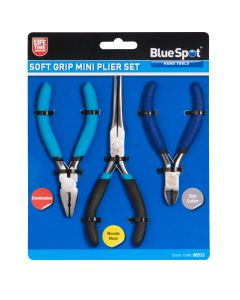 Blue Spot Tools 3 PCE Soft Grip Mini Plier Set