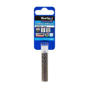 Blue Spot Tools 10 PCE Cobalt Drills (2mm)