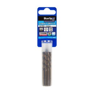Blue Spot Tools 10 PCE Cobalt Drills (3.2mm)