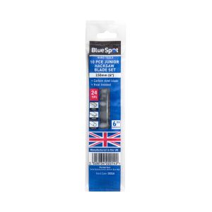 Blue Spot Tools 10 PCE 150mm (6") British Made Junior Hacksaw Blade Set
