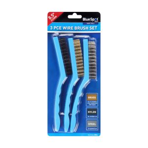 BLUE SPOT TOOLS  215MM (8.5") 3PCE WIRE BRUSH SET