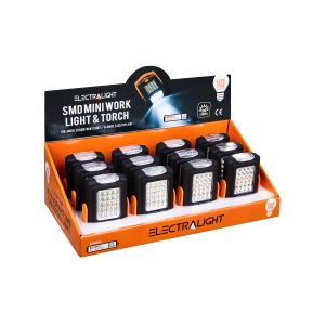 Electralight 100 Lumen SMD Mini Work Light And Torch, With Batteries