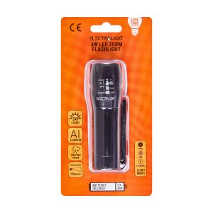 Electralight 3W LED Zoom Flashlight