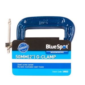 Blue Spot Tools 50mm (2") Fine Thread G-Clamp