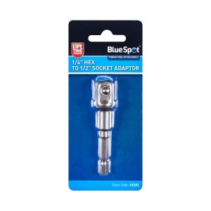 Blue Spot Tools 1/4" Hex to 1/2" Socket Adaptor