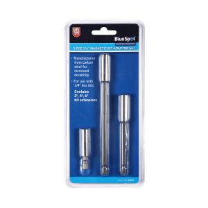 Blue Spot Tools 3 PCE 1/4" Magnetic Bit Adaptor Set