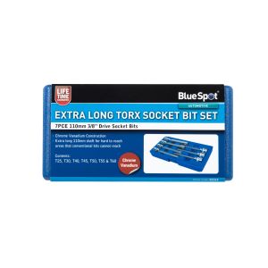 Blue Spot Tools 7 PCE 3/8" Extra Long Torx Socket Bit Set (T25-T60)