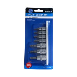 Blue Spot Tools 7 PCE 1/4" (T10-T25) & 3/8" Torx Socket Set (T27-T40)