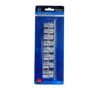 Blue Spot Tools 8 PCE 3/8" Metric Socket Set (10-19mm)