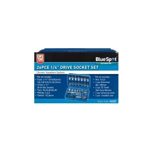 Blue Spot Tools 26 PCE 1/4" Metric Socket Set (5-13mm)
