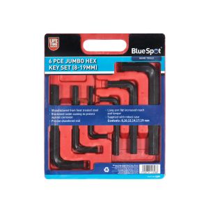 Blue Spot Tools 6 PCE Jumbo Hex Key Set (8-19mm)