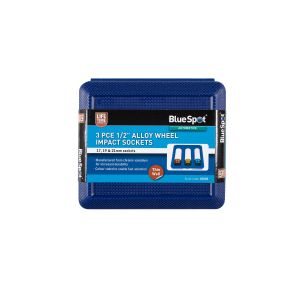 Blue Spot Tools 3 PCE 1/2" Alloy Wheel Impact Sockets (17, 19, 21mm)