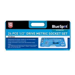Blue Spot Tools 24 PCE 1/2" Metric Socket Set (10-32mm) 