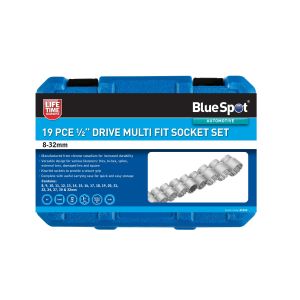 Blue Spot Tools 19 PCE 1/2" Multi Fit Socket Set (8-32mm)