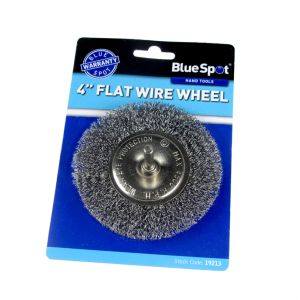 Blue Spot Tools 100mm (4") Flat Wire Wheel Brush
