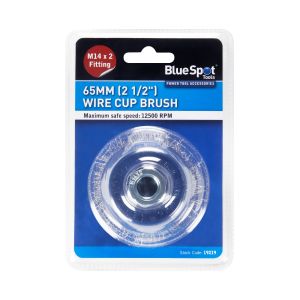 Blue Spot Tools 65mm (2 1/2") M14 x 2 Wire Cup Brush