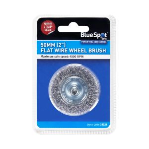 Blue Spot Tools 50mm (2") Flat Wire Wheel Brush