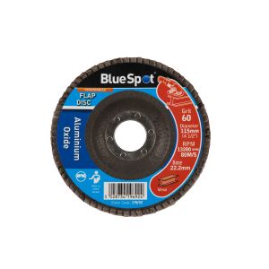 Blue Spot Tools 115mm (4.5") 60 Grit Aluminium Oxide Flap Disc