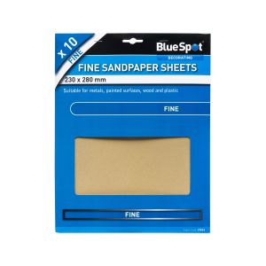 Blue Spot Tools 10 PCE Fine Sandpapers