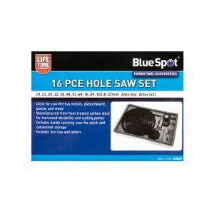 Blue Spot Tools 16 PCE Hole Saw Set (19 - 127mm)