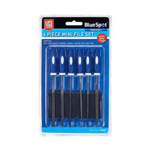 Blue Spot Tools 6 PCE 150mm (6") Mini File Set With Pouch