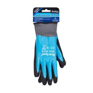 Blue Spot Tools Latex Water Resistant Gloves (Medium)