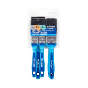 Blue Spot Tools 5 PCE Synthetic Paint Brush Set with Soft Grip Handle (2 PCE 1", 2 PCE 1 1/2", 1 PCE 2")