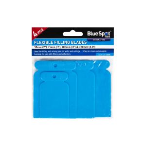 Blue Spot Tools 4 PCE Flexible Filling Blades (Plastic) 50-120MM