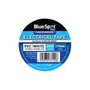 Blue Spot Tools 20M White PVC Electrical Tape