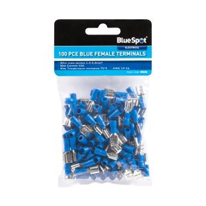 Blue Spot Tools 100 PCE Blue Female Terminals
