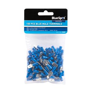 Blue Spot Tools 100 PCE Blue Male Terminals