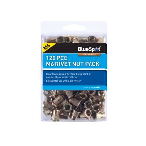 Blue Spot Tools 120 PCE M6 Rivet Nut Pack