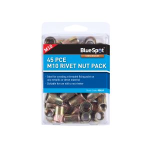 Blue Spot Tools 45 PCE M10 Rivet Nut Pack