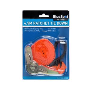 Blue Spot Tools Ratchet Tie Down (25mm x 4.5m/15ft)