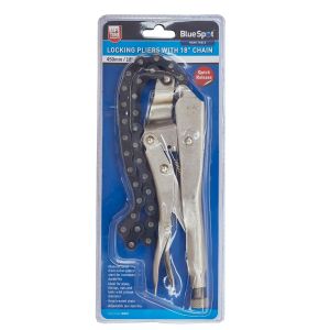 Blue Spot Tools Locking Pliers With 18" Chain