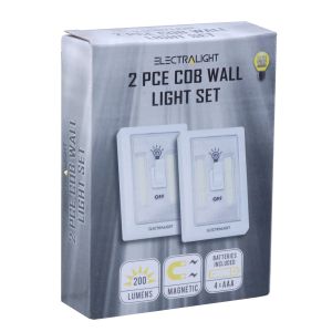 Electralight 2 PCE COB Wall Light Set (200 Lumens)