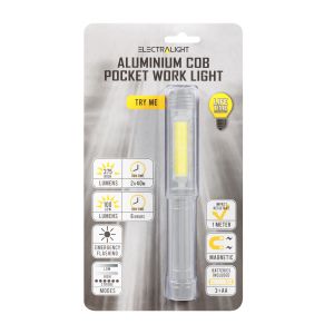 Electralight Aluminium COB Pocket Work Light (375/100 Lumens)