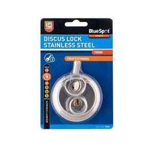 Blue Spot Tools 70mm Discus Lock Stainless Steel