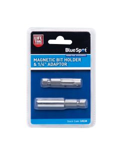 Blue Spot Tools Magnetic Bit Holder & 1/4" Adaptor