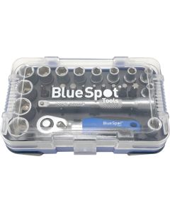Blue Spot Tools 25 PCE 1/4" Ratchet, Socket and Bit Set