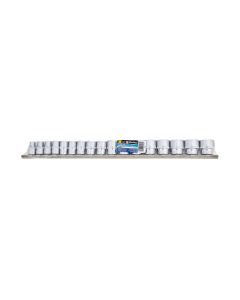 Blue Spot Tools 17 PCE 3/8" Metric Shallow Sockets (8-24mm)