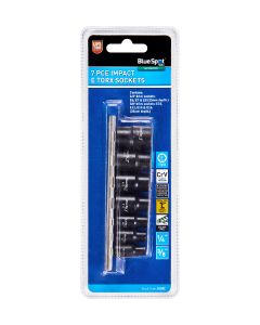 Blue Spot Tools 7 PCE 1/4"-3/8" Impact E Torx Sockets