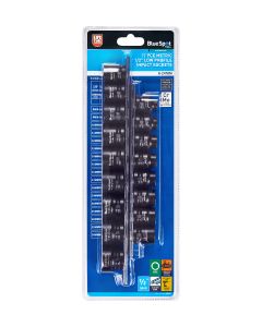 Blue Spot Tools 17 PCE Metric 1/2" Low Profile Impact Sockets (8-24MM)