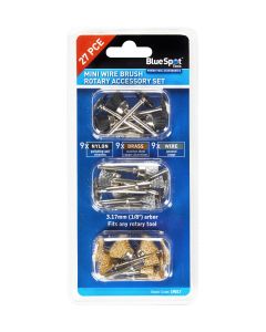 Blue Spot Tools 27 PCE Mini Wire Brush Rotary Accessory Set